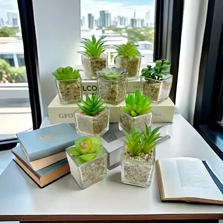 Artificial Glass Fleshy Bonsai price